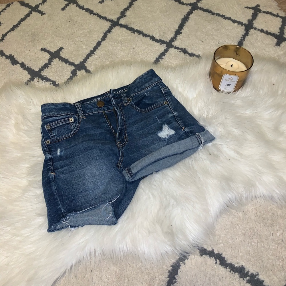 American Eagle Medium-Wash Jean Shorts